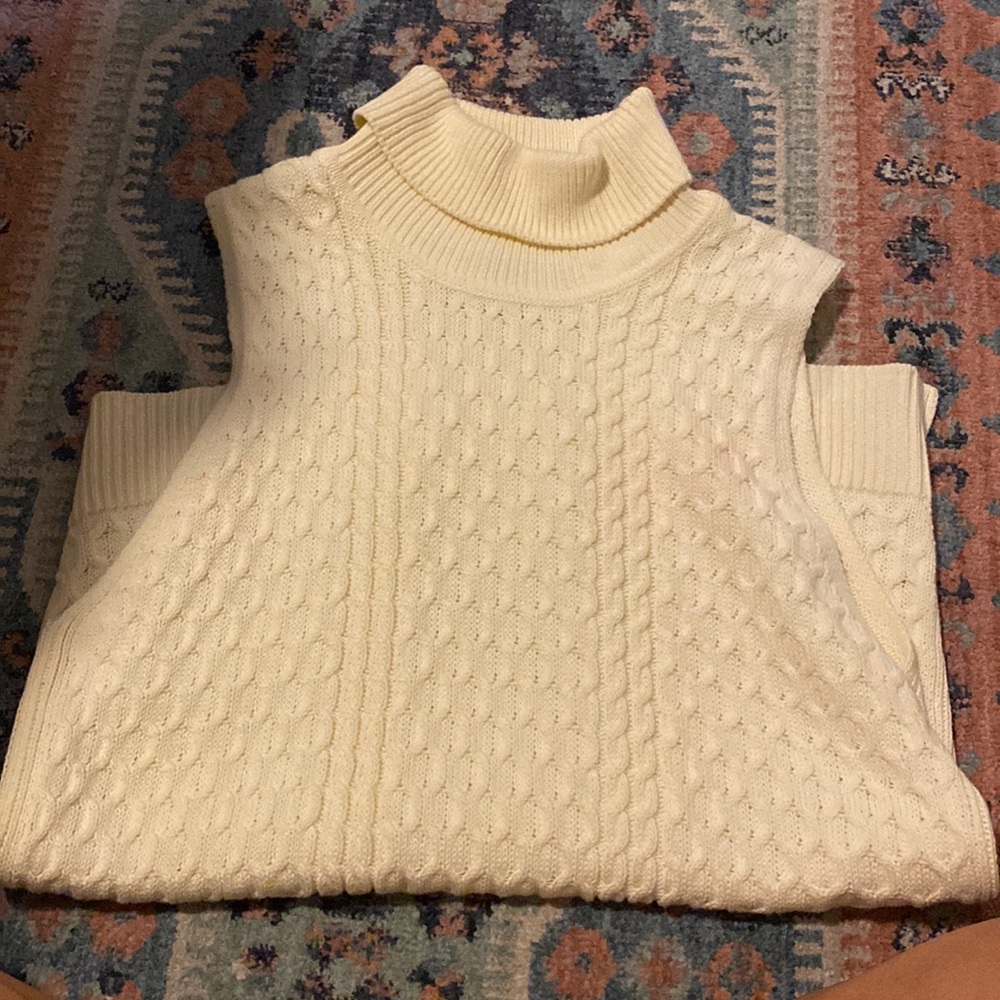 Tommy Bahama, sleeveless turtle neck, sweater, size large